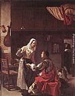 Brothel Scene by Frans van Mieris